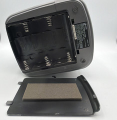 GPX Mini CRT TV 5″ Portable B&W Retro Gray TVP2CT Works! See Video!
