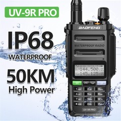 UV 9R PRO Walkies Talkie VHF UHF Dual-Band Two-way Radio 10W FM Ham Radios