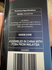 Kidde RGSAR-RW Hardwired Ring App Enabled Smart Smoke Detector 21033978