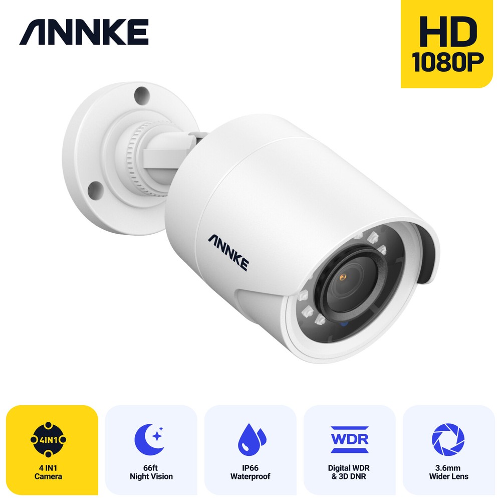 ANNKE 1080P HD 4in1 CCTV Home Security Surveillance Camera Outdoor Night Vision