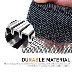 1 PC Car Grill Mesh Sheet, Aluminum Bumper Grille Insert Mesh, 39.37″×13″