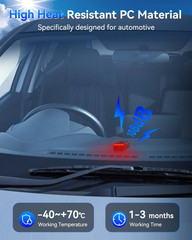 108Db Car Alarm System, Vehicle Anti-Theft Vibration Sensor Alarm & Red Light, W