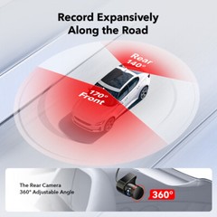 REDTIGER 4K Dash Cam Front and Rear Dual Dash Camera WIFI&GPS With 32GB SD Card