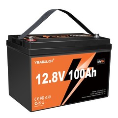 12V 100Ah LiFePO4 Lithium Battery BMS Deep Cycle For RVs Backup Power Off-grid