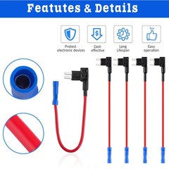 15PCS Fuse TAP Adapter Kit 12V 15 Amp 20Amp Car Add-a-circuit Mini ATM APM Blade