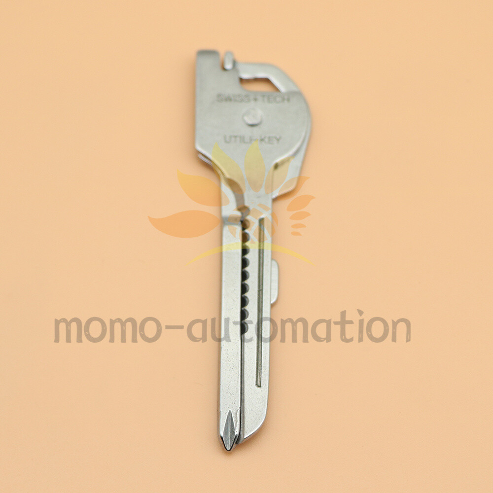 6-in-1 Utili Key Tool Keyring Keychain Gadgets Multifunction Stainless Steel