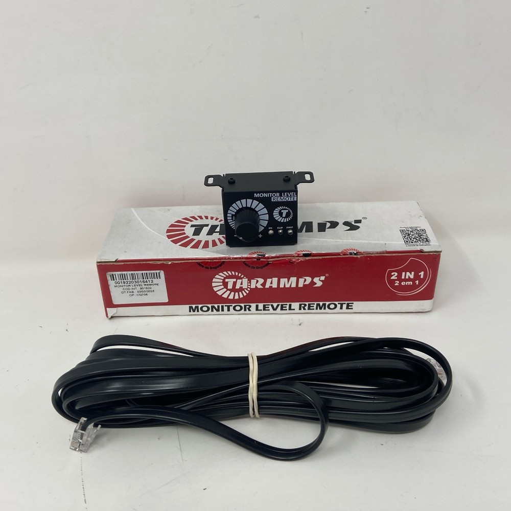Taramps Monitor Level Remote Volume Controller, Black 5m Cable