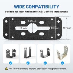 Backup Camera Adapter Bracket for Furrion Pre-Wired RVs System, U-Shaped