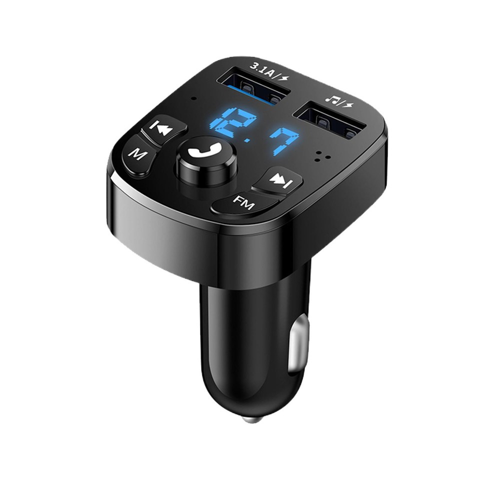 Bluetooth 5.0 Car Wireless FM Transmitter Adapter 2USB PD Charger AUX Hands-Free