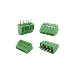10 PCS 5 Pin 2.54mm 0.1 Inch PCB Mount Screw Terminal Block 50V 6A 2618AWG