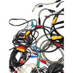 AV Cable Assorted Lot 60pc RCA S-Video Auxiliary Coaxial Adapter Connector Set