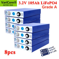 8pcs 3.2V LiFePO4 Battery 320AH 280ah 200ah 150ah 105ah DIY 12v 24V Automotive