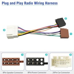 20Pin Aftermarket Radio Wiring Harness 8+8Px20P Connector for Honda 99-06