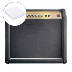 White Speaker Mesh Grill Stereo Fabric Dustproof 50cm x 150cm 20″ x 59″