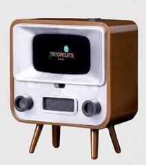 Tinytv 2 Mini Retro TV – 1.14″ Screen, Preloaded & Upload Videos, USB-C Recharge
