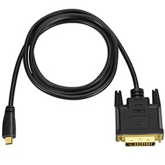 Micro HDMI to DVI Cable 3.3FT, Micro HDMI 1.4 to DVI 24+1 Pin Male to Male Ca…
