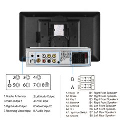 10.4″ 1 DIN Car Stereo Radio Carplay Android Auto Vertical Screen GPS + Camera