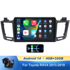 8Core 4+32G Toyota RAV4 2013-2018 10.1″ Android14 Radio,CarPlay Android Auto AM
