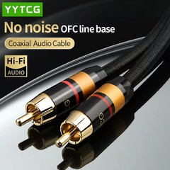 YYTCG Digital Coaxial Audio Cable 75Ω RCA to RCA SPDIF HiFi OFC Speaker Wire
