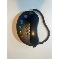 Vintage Radio Shack Palette Fashion Phone Black Multi Color Buttons 43-853 Retro