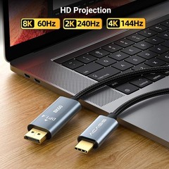 ACASIS USB Type C Male to DisplayPort Cable 8K@60Hz Thunderbolt 4/3 Type C to DP