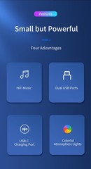 Car phone charger BT FM Transmitter Player handsfree support U disk TF card