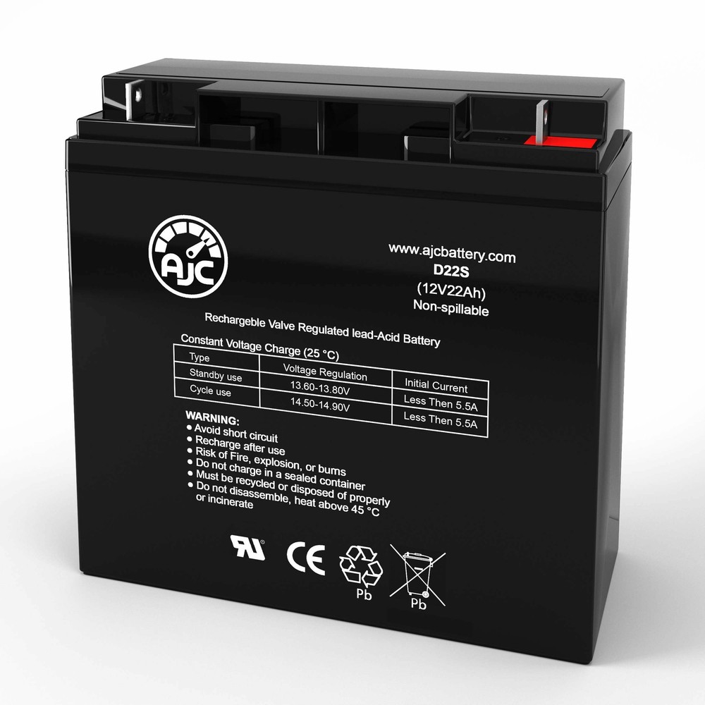 Merits P320 Junior Power Chair 12V 22Ah Wheelchair Replacement Battery