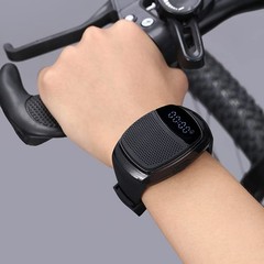 Wireless Wearable Wrist Portable Sports Bluetooth Speaker Watch with Timer Ti…