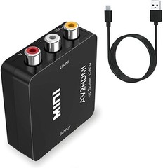 Mini Composite AV RCA CVBS to HDMI Video Converter Adapter 720p 1080p Upscaler .