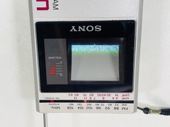 Vintage 1983 Sony Watchman FD-30A, Mini Portable TV, FM Stereo, AM, Works, Japan