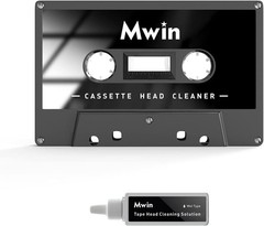Cassette Head Cleaner Tape with Fluid Maintenance Kit – Easy to Use & Restore