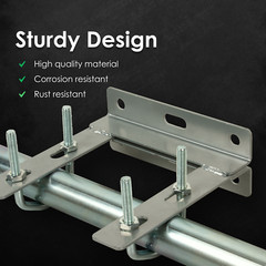 Solid TV Antenna Wall Mount Kit Weather Proof Easy Installation with Hardware