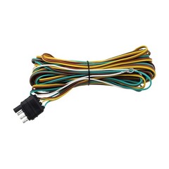 22Ft 4 Pin Trailer Wiring Harness 5 Wire 4 Way Flat Towed Vehicle Light