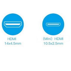 8K U Shaped Mini HDMI To HDMI Adapter UHD Up Angle Mini HDMI Male To HDMI Female
