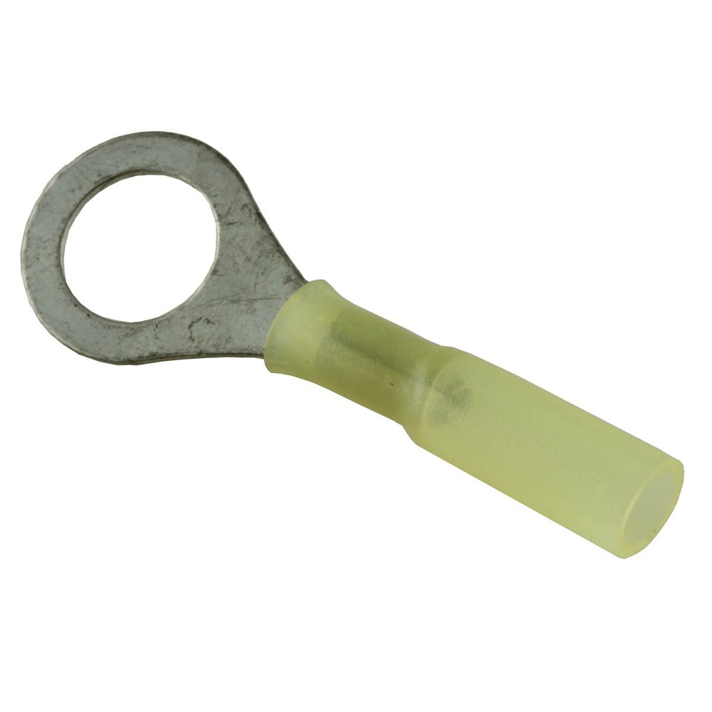 26-24 Ga. Heat-Shrink Ring Terminal, 1/4″ Stud – (10 pieces)