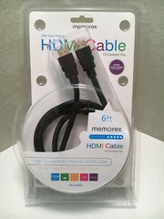 Memorex High Speed HDMI Cable – 6 ft foot – 24K Gold Plated – 4K 2K – New