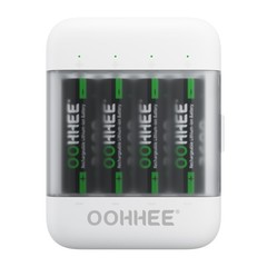 White 4/8/12/16x 1.5V Charger Storage 3600mWh AA Rechargeable Lithium Battery