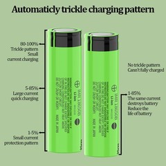 8 Pack 3.7V Rechargeable Button top Batteries (3500mAh) 18650 Battery
