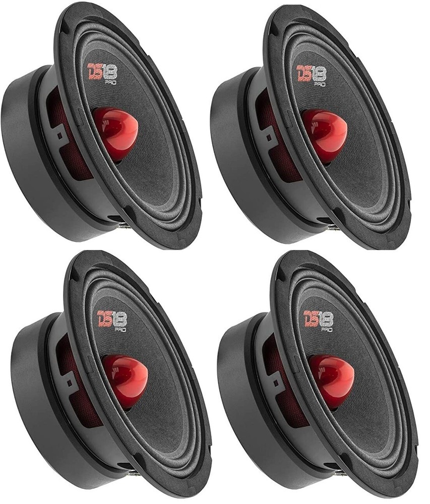 4 DS18 PRO-GM6B 6.5″ Midrange Bullet Speakers 480 Watts Max Power 4 Speakers