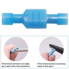 100/500Pcs 16-14 AWG Insulated Male Female Spade Terminals Crimp Wire Connectors