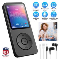 MP3 music player 1.8″display Voice Recorder FM Radio Support MAX 128GB
