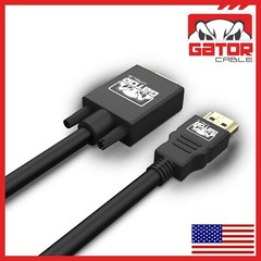 HDMI to VGA Cable Converter Adapter For HDTV PC Desktop Monitor Video 1080P 6FT