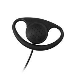 2x D-Shape 3.5mm Listen-Only Earpiece for Motorola, Kenwood Shoulder Speaker Mic