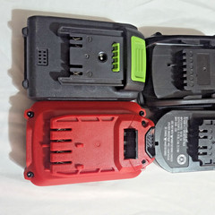 Battery Lot of 7 Open Box 20v 15v 3.5Ah 1.3Ah Rechargeable Lithium Cordless Pack
