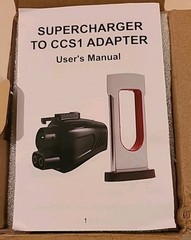 DD005 Black 500A 1000 Volts Supercharger To CCS1 Adapter IP65