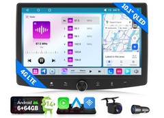 UX7SK Plus 2 DIN 10.1″ QLED 6+64GB Android 14 Car Stereo System CarPlay GPS DSP