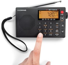 CC Skywave 2 AM, FM, Shortwave, NOAA Weather + Alert, VHF Aviation Band,Alarm