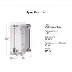 SONOFF IP66 Waterproof Cover Case for Basic/RF/Pow/Dual/TH Smart WiFi Switch