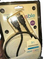 Memorex 24K Gold Plated HDMI Cable 3FT – New in Package