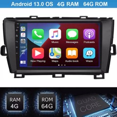 For Toyota PRIUS 2010-2015 Android 13 Carplay Car Stereo Radio GPS WIFI Navi 64G